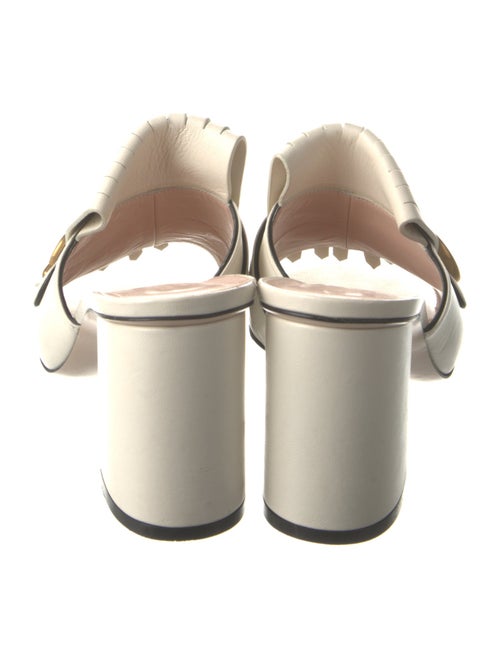 Gucci Running GG Logo Leather Slides