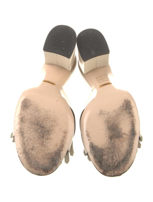 Gucci Running GG Logo Leather Slides