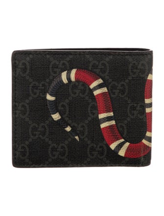 Gucci Kingsnake Bifold GG Supreme Wallet