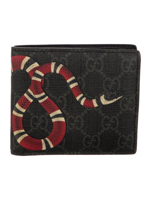 Gucci Kingsnake Bifold GG Supreme Wallet