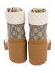 Gucci Quilted Pattern Combat Boots