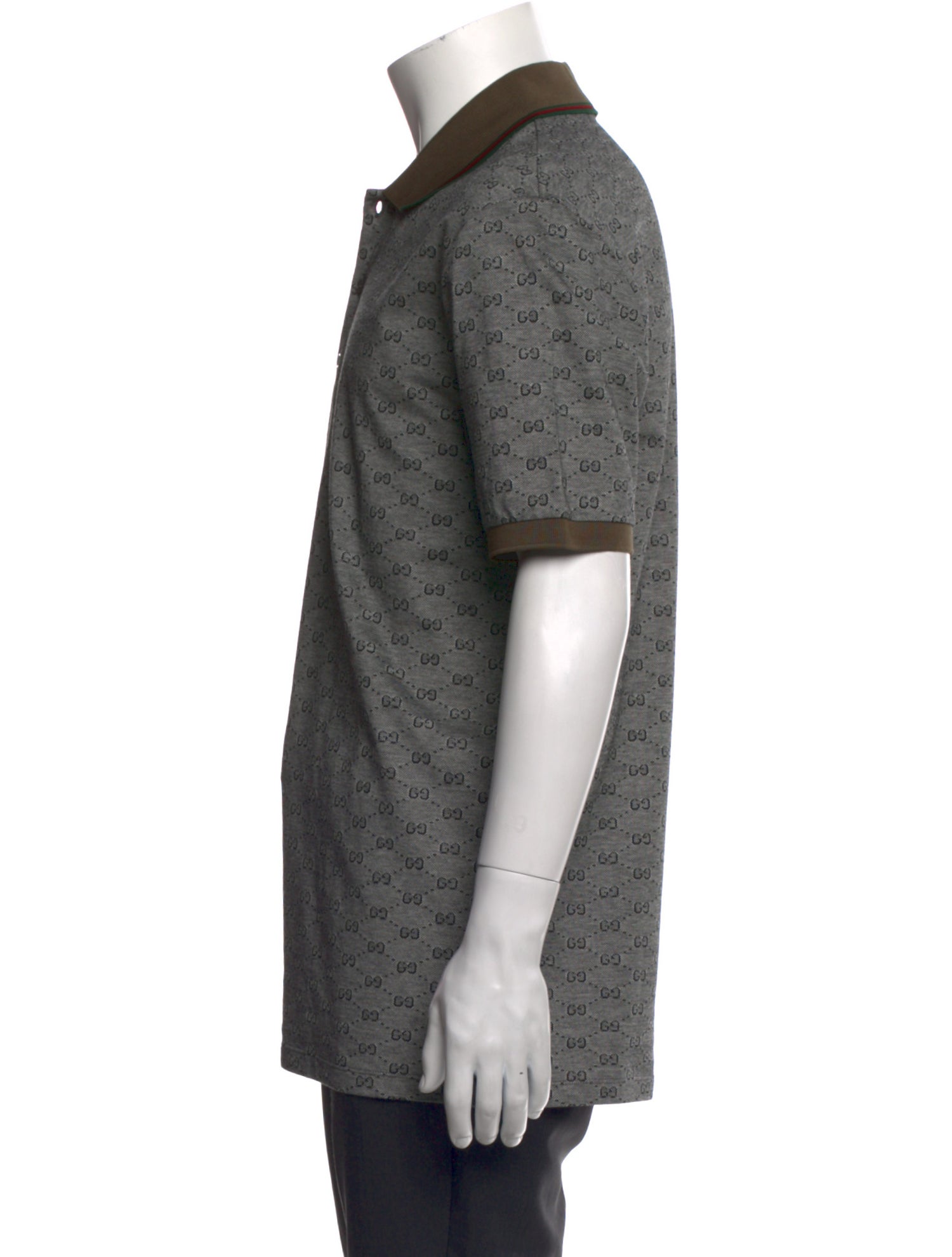 Gucci GG Logo Collar Polo Shirt