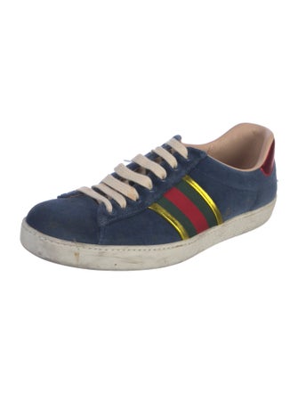 Gucci Sylvie Web Accent Leather Sneakers
