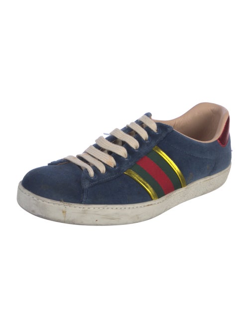 Gucci Sylvie Web Accent Leather Sneakers