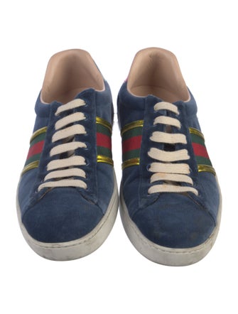 Gucci Sylvie Web Accent Leather Sneakers