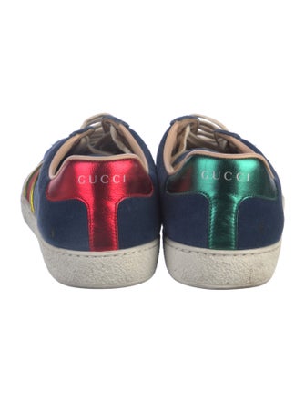 Gucci Sylvie Web Accent Leather Sneakers