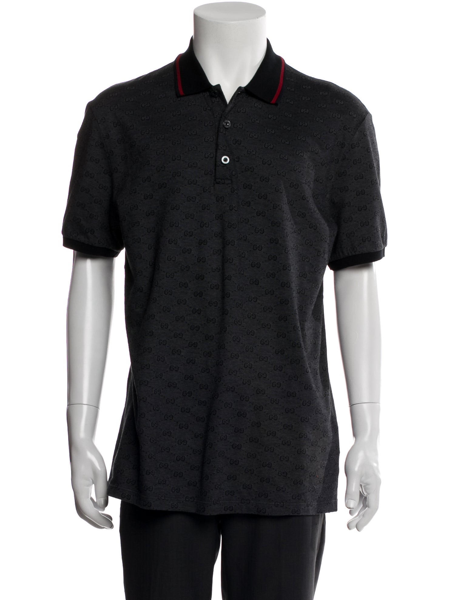 Gucci Interlocking G Logo Collar Polo Shirt