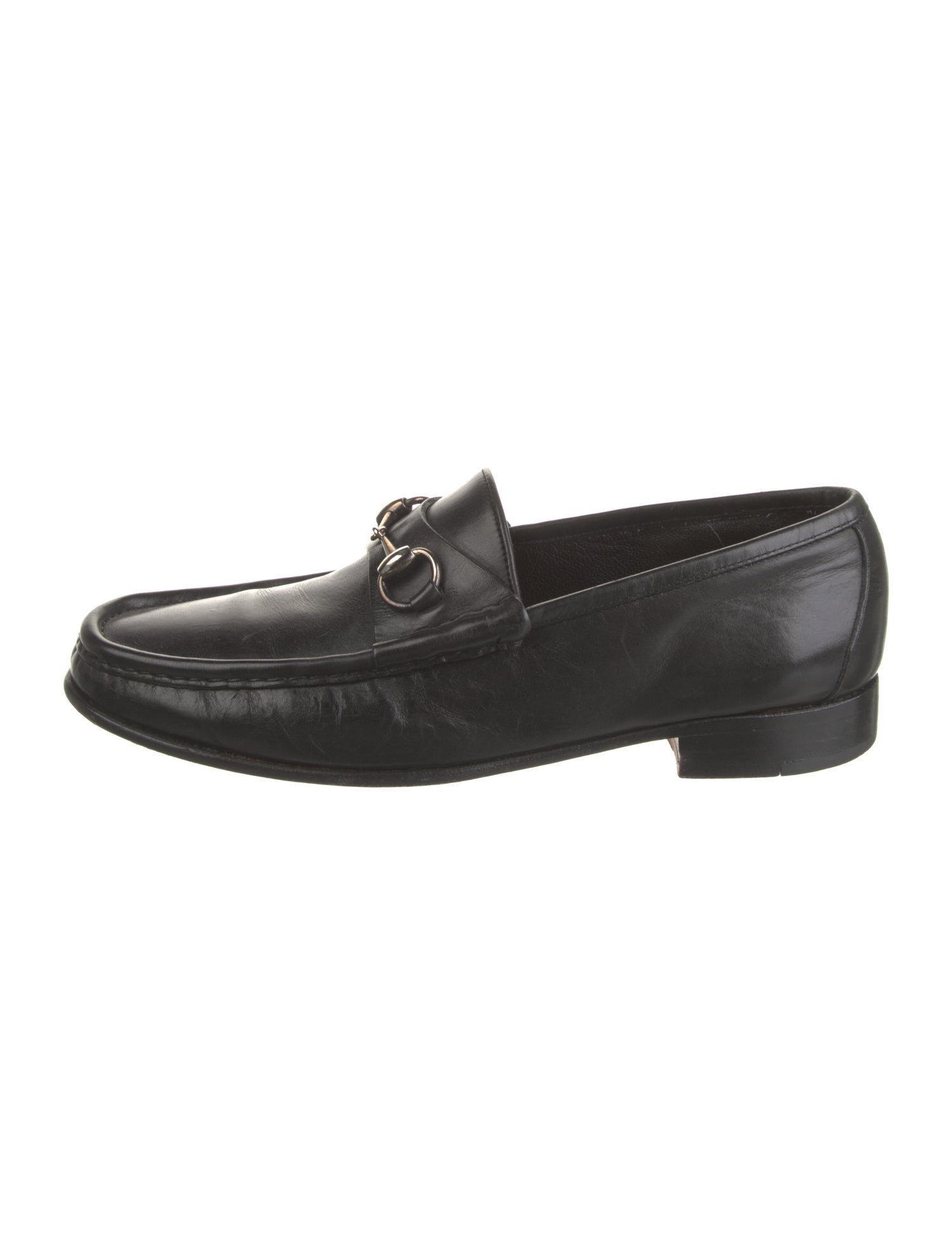 Gucci Horsebit Accent Leather Dress Loafers