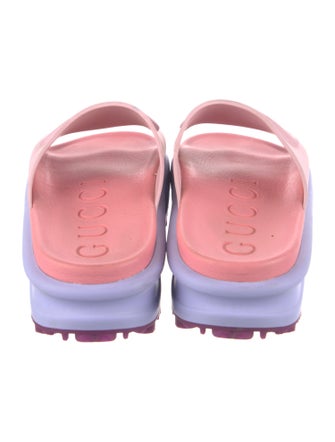 Gucci Interlocking G Logo Rubber Slides