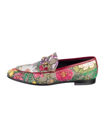 Gucci Flora Print Loafers