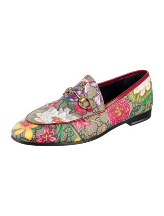 Gucci Flora Print Loafers