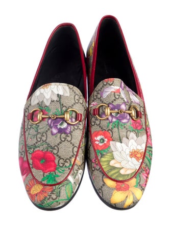 Gucci Flora Print Loafers