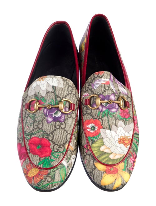 Gucci Flora Print Loafers