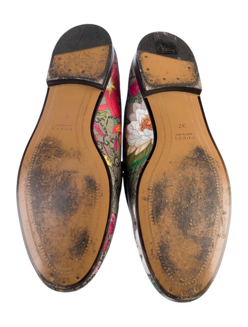 Gucci Flora Print Loafers