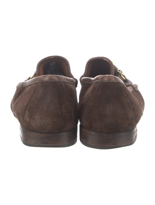 Gucci Horsebit Accent Suede Loafers