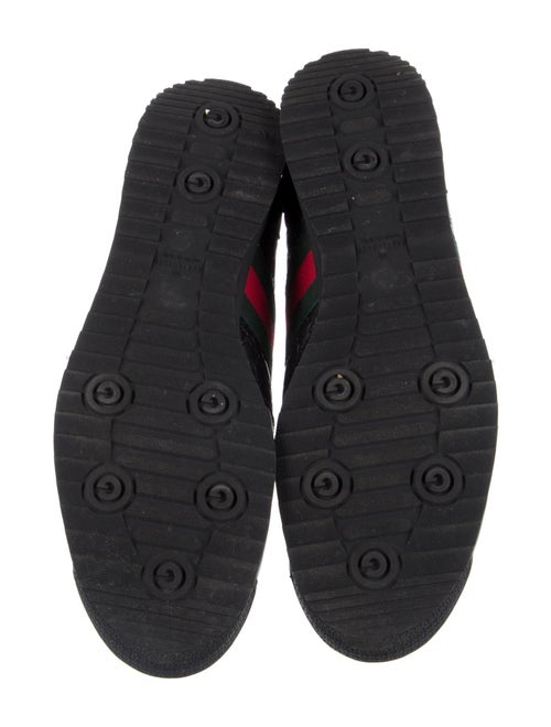 Gucci Web Accent Leather Sneakers