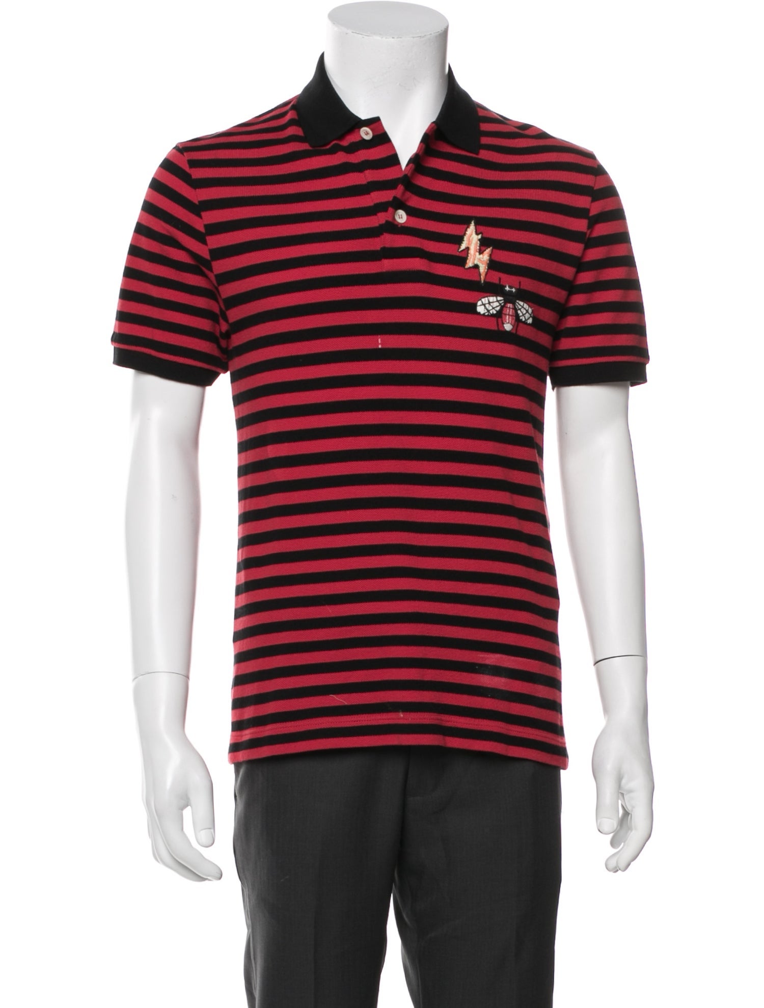 Gucci 2019 Bee Accent Polo Shirt