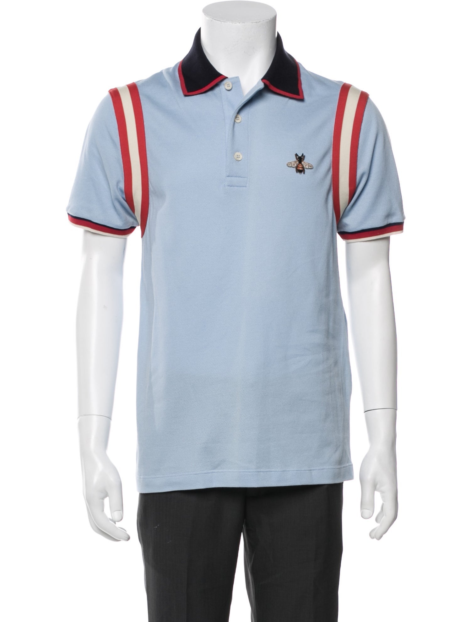 Gucci 2017 Bee Accent Polo Shirt