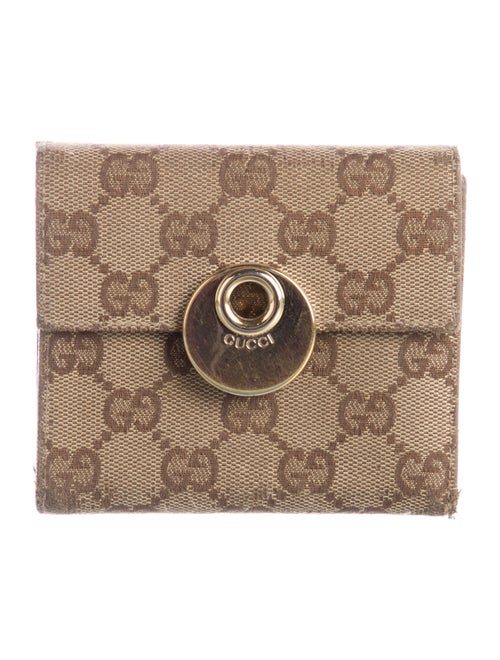 Gucci GG Canvas Canvas Compact Wallet