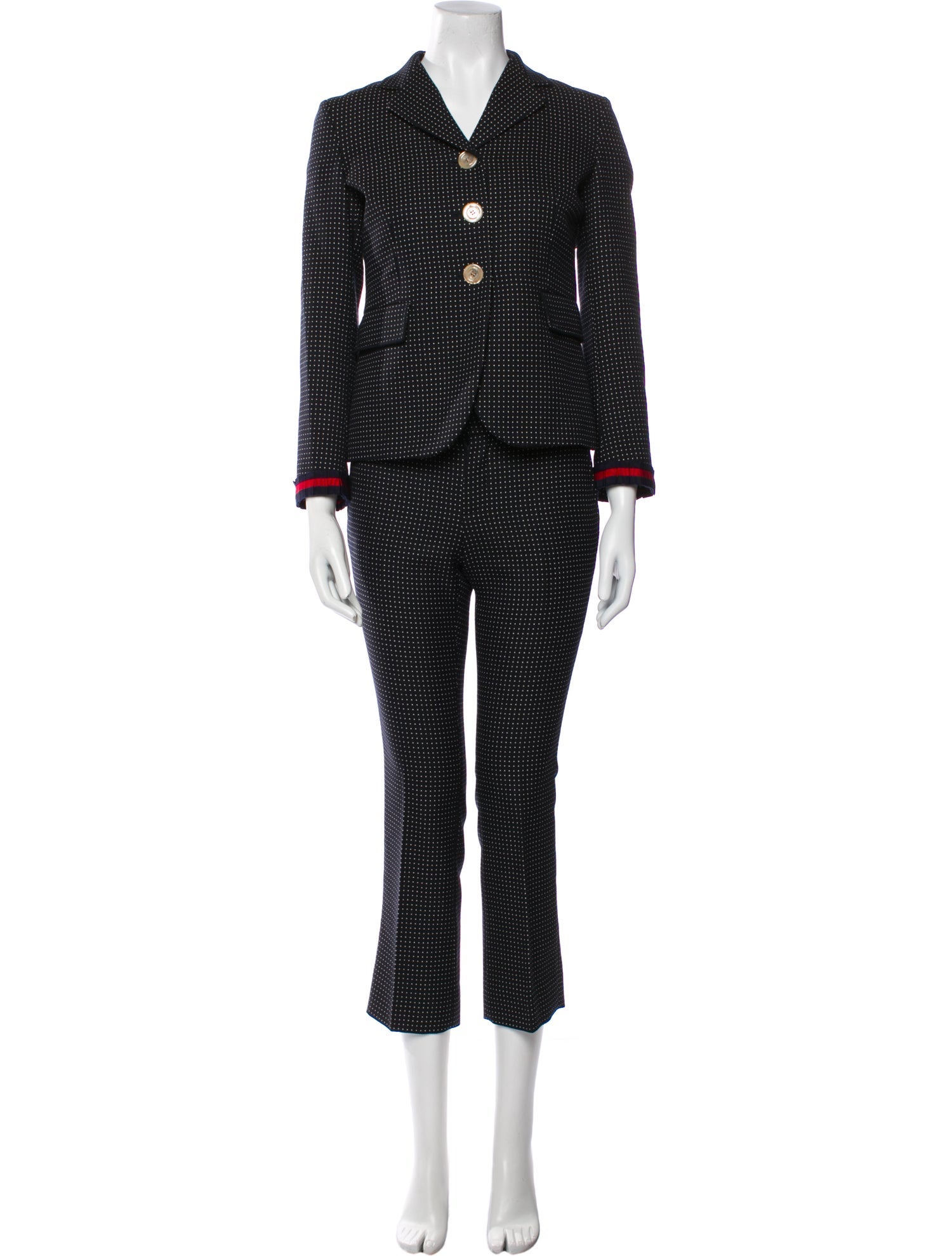Gucci Wool Printed Pantsuit
