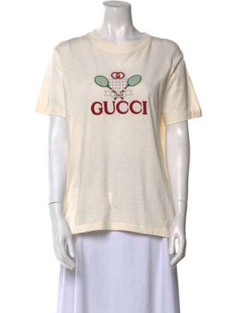 Gucci Graphic Print Crew Neck T-Shirt