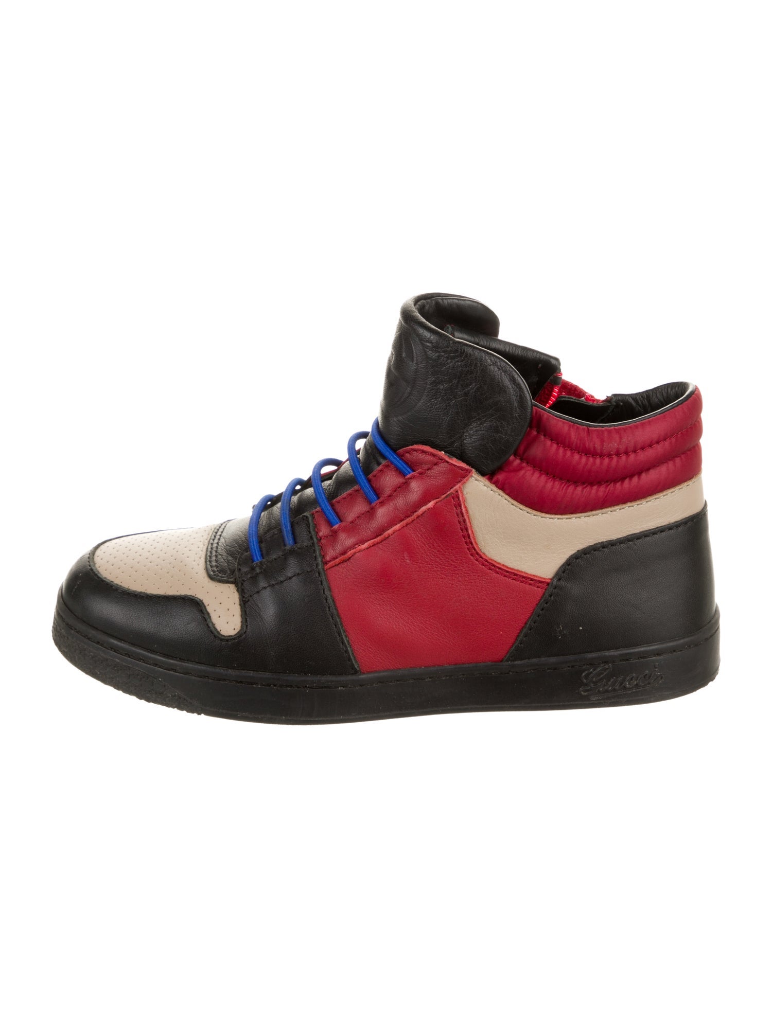 Gucci Boys' Leather High Top Sneakers