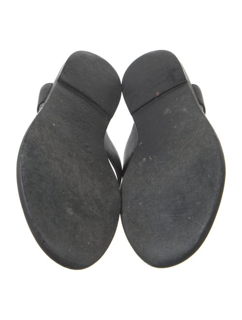 Gucci Horsebit Accent Leather Slides