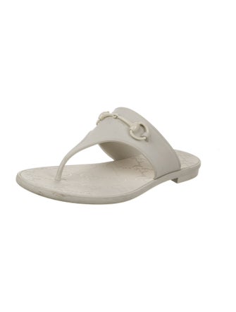 Gucci Horsebit Accent Rubber Flip Flops
