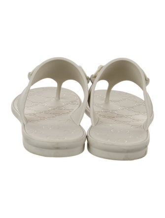 Gucci Horsebit Accent Rubber Flip Flops