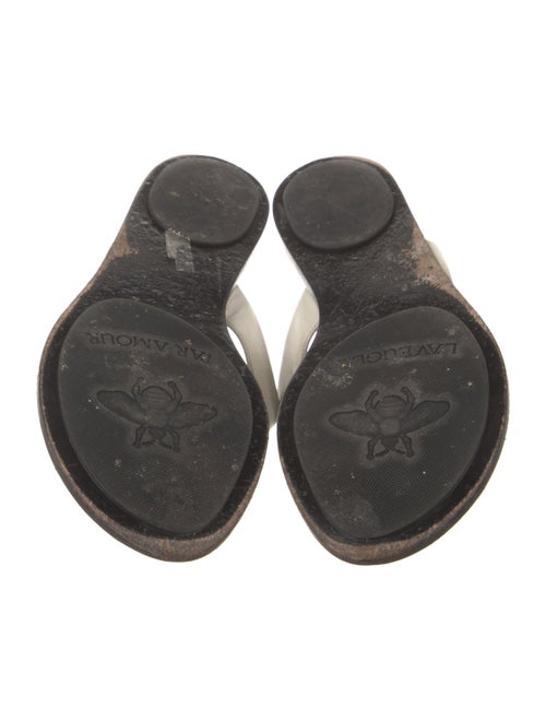 Gucci Double G Logo Leather Slides