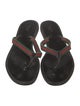 Gucci Web Accent Leather Slides