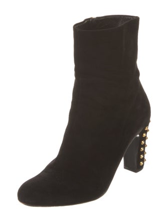 Gucci Suede Studded Accents Boots
