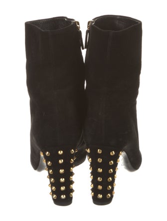 Gucci Suede Studded Accents Boots
