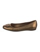 Gucci Interlocking G Logo Leather Ballet Flats