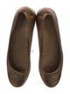 Gucci Interlocking G Logo Leather Ballet Flats