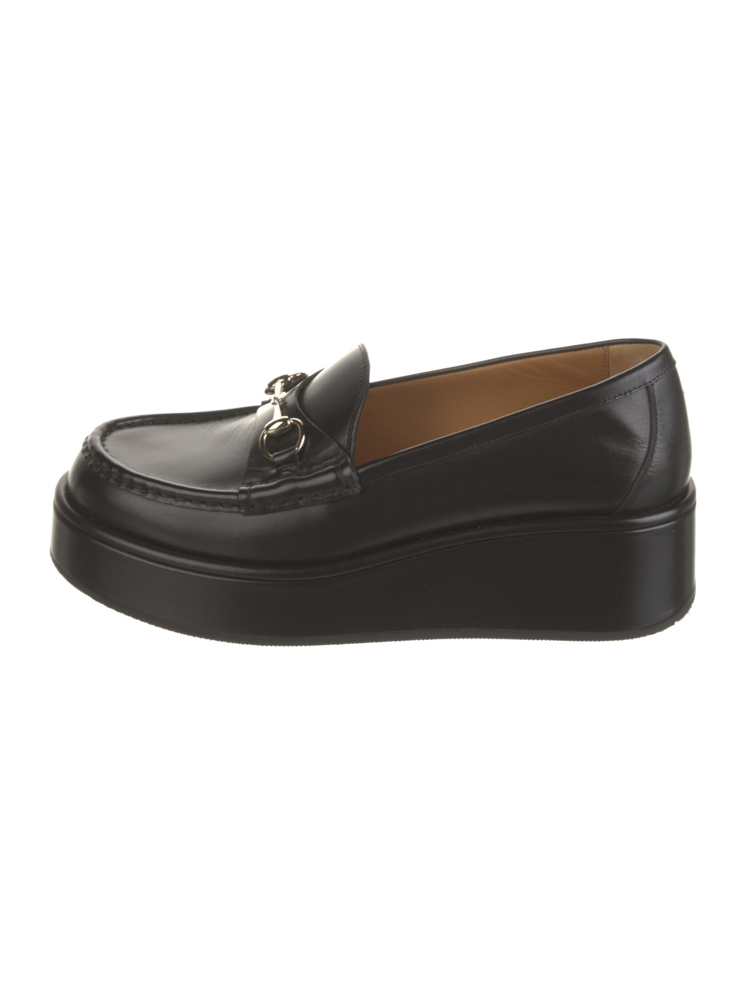 Gucci Horsebit Accent Leather Loafers