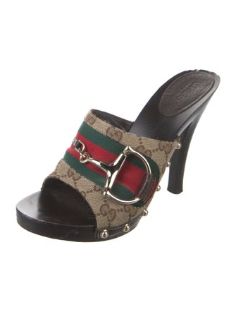 Gucci GG Canvas Canvas Slides