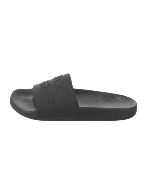 Gucci Interlocking G Logo Rubber Slides