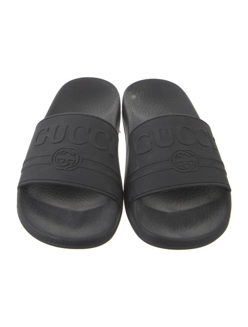 Gucci Interlocking G Logo Rubber Slides
