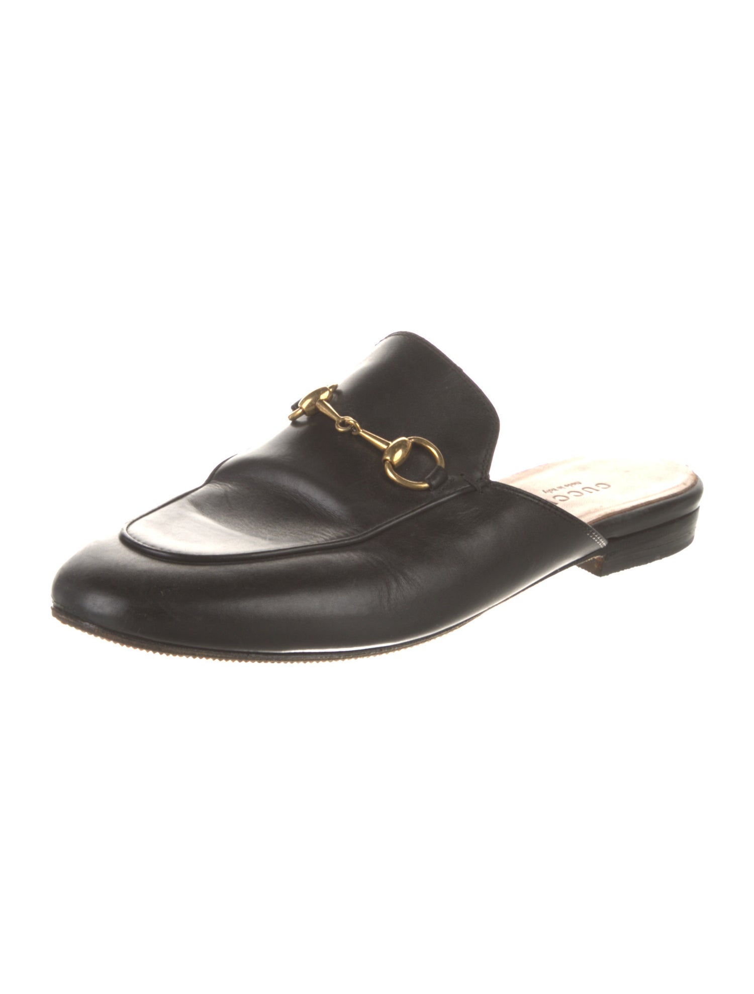 Gucci Horsebit Accent Leather Mules