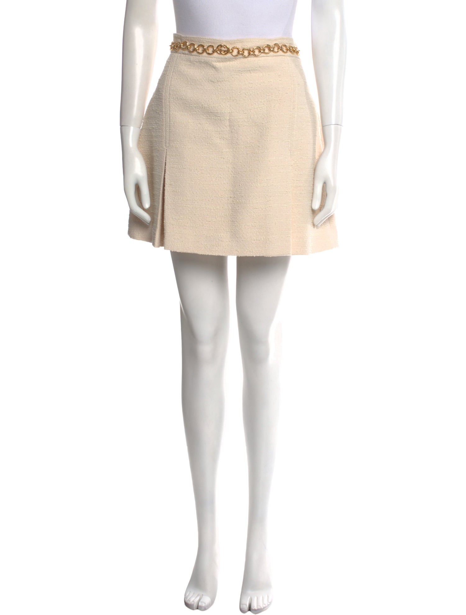 Gucci Chain-Link Accents Knee-Length Skirt