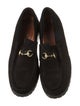 Gucci Horsebit Accent Suede Loafers