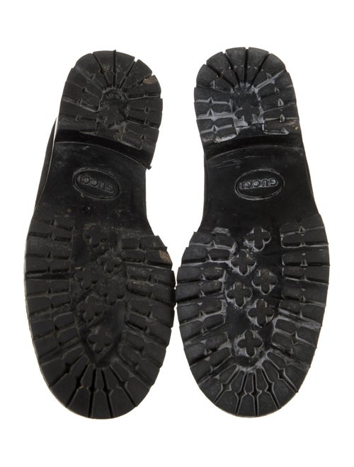 Gucci Horsebit Accent Suede Loafers