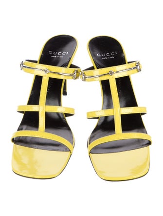 Gucci Horsebit Accent Leather Slides