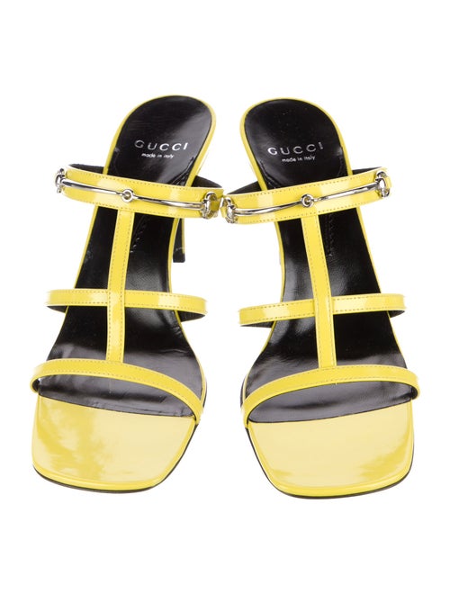 Gucci Horsebit Accent Leather Slides