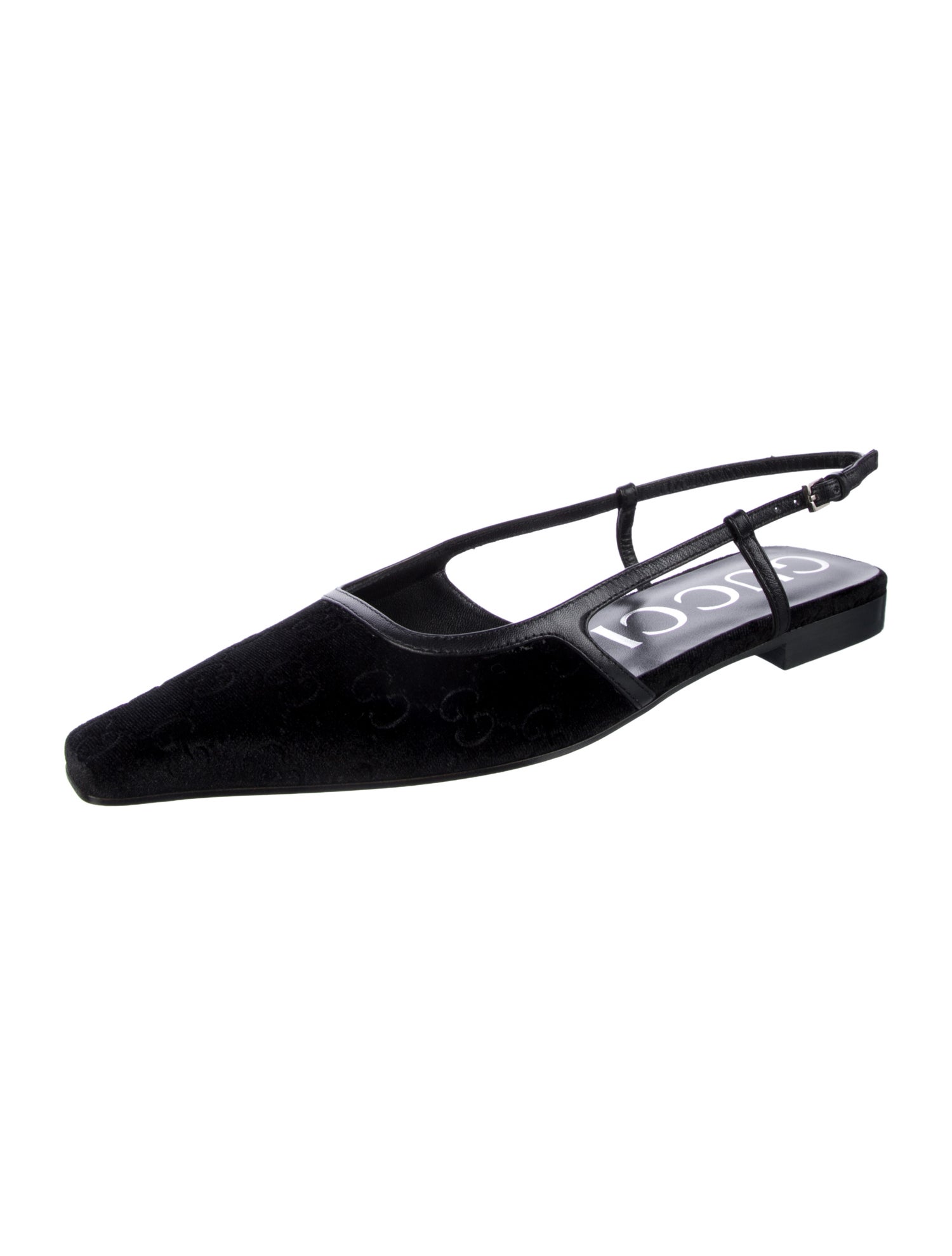 Gucci Velvet Slingback Flats w/ Tags