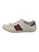 Gucci Web Accent Leather Sneakers