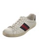 Gucci Web Accent Leather Sneakers