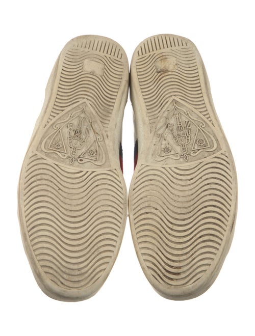 Gucci Web Accent Leather Sneakers