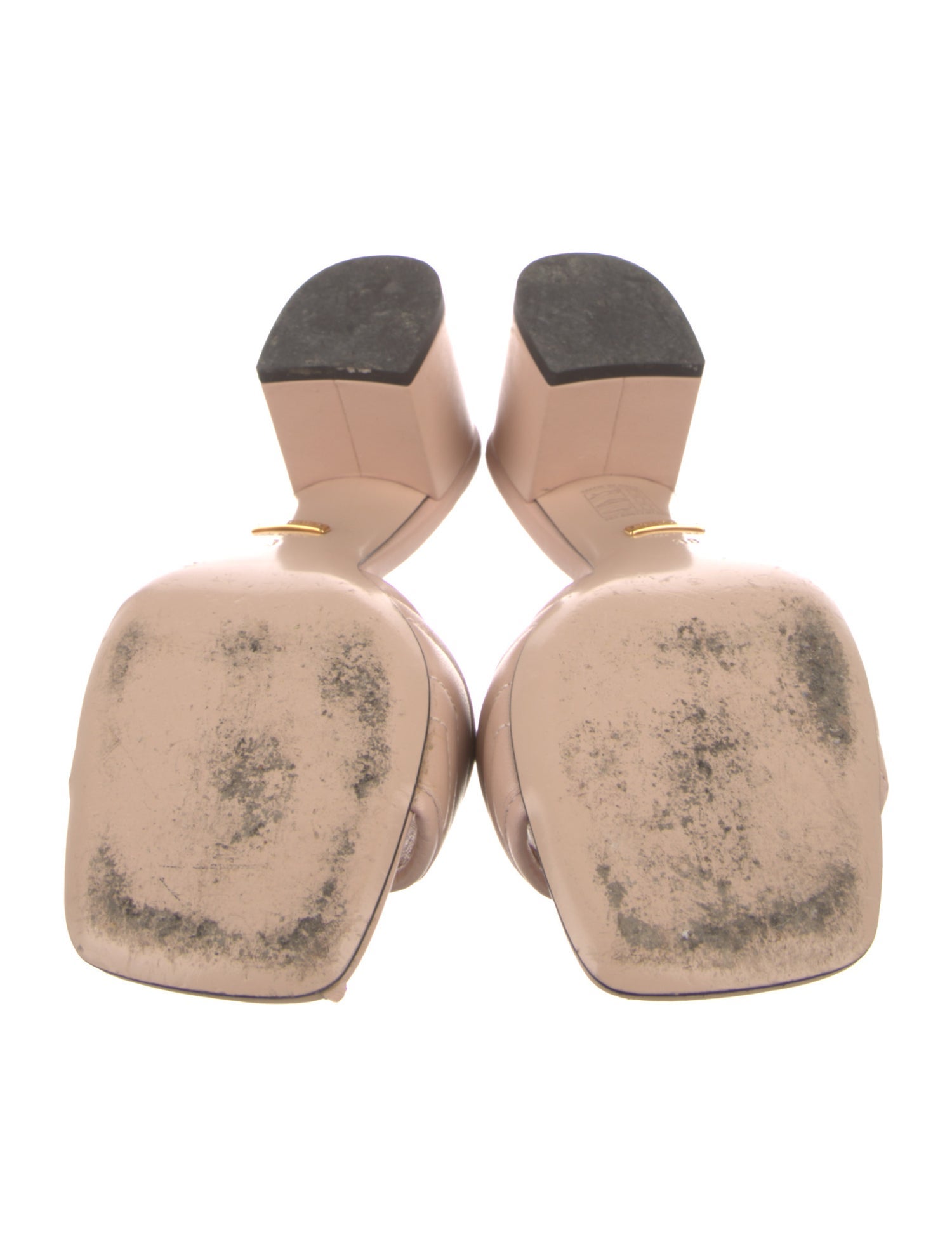 Gucci Double G Logo Leather Slides